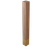 2" Square Leg with 4.5" Polished Brass Sleeve, 29" Height - Walnut
