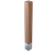 2" Square Leg with 4.5" Satin Stainless Sleeve, 29" Height - Walnut