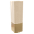 3" Square Leg with Polished Brass Sleeve, 10" Height - Paint Grade