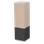 3" Square Leg with Flat Black Sleeve, 10" Height - Paint Grade