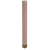 3" Square Post with Polished Brass Sleeve, 42.25" Height - Red Oak