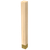 4" Square Post with Satin Brass Sleeve, 42.25" Height - Paint Grade