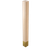 3" Square Post with 4.5" Satin Brass Sleeve, 35.25" Height - Paint Grade