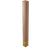 3" Square Post with 4.5" Satin Brass Sleeve, 35.25" Height - Walnut