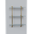 Cantilever Bistro Shelf Kit, 3 Shelves at 10" Deep - Polished Brass