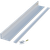 4" Deep Aluminum Slimline Channel Shelf, 36" Long - Natural Aluminum