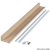 4" Deep Hardwood Slimline Channel Shelf, 48" Long - Alder