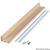 4" Deep Hardwood Slimline Channel Shelf, 48" Long - Cherry
