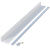 4" Deep Aluminum Slimline Channel Shelf, 48" Long - White