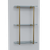 Contemporary Flush Bistro Shelf Kit, 3 Shelves at 12" Deep - Satin Brass