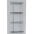 Contemporary Flush Bistro Shelf Kit, 4 Shelves at 12" Deep - Polished Brass