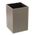 3" Square Anodized Aluminum Sleeve, 4.5" Height - Satin Stainless