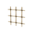 .75" Multi-Crimp Single Square Decorative Grille, 36" Wide x 48" Long Sheet - Antique Brass