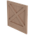 1.5" Thick x 36" Wide Trimmable X-Panel with Backer, 34.5" Height - Red Oak