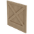 1.5" Thick x 36" Wide Trimmable X-Panel with Backer, 34.5" Height - Alder
