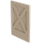 3" Thick x 25" Wide Trimmable X-Panel with Backer, 34.5" Height - White Oak