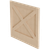 3" Thick x 36" Wide Trimmable X-Panel with Backer, 34.5" Height - Hard Maple