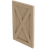 1.5" Thick x 25" Wide Island X-Panel with Backer, 34.5" Height - Cherry