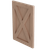 3" Thick x 25" Wide Island X-Panel with Backer, 34.5" Height - Red Oak
