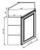 Pro Select Elegant Walnut Kitchen Cabinet - WDC2436-EWAL