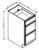 Pro Select Elegant Walnut Bath Cabinet - VDB1221-EWAL