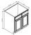 Pro Select Preston White Shaker Kitchen Cabinet - SB30-PWS