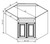 Pro Select Preston White Shaker Kitchen Cabinet - NCSB42-PWS