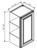 Pro Select Preston Chestnut Shaker Kitchen Cabinet - W1836-PCS