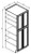 Pro Select Preston Chestnut Shaker Kitchen Cabinet - WP3096-PCS