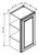 Pro Select Preston Gray Shaker Kitchen Cabinet - W1830-PGS