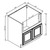 Pro Select Espresso Shaker Kitchen Cabinet - ASB36-ESK