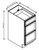 Pro Select Espresso Shaker Bath Cabinet - VDB1821-ESK