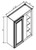 Pro Select Hamilton Walnut Kitchen Cabinet - WBC2742-HW