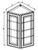 Pro Select Hamilton Walnut Kitchen Cabinet - WEC1242-HW