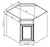 Pro Select White Shaker Kitchen Cabinet - NCSB36-WSK