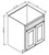 Pro Select White Shaker Bath Cabinet - VA3021-WSK