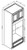 Pro Select Cunningham Gray Kitchen Cabinet - OD3390-27-CG