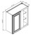 Pro Select Cunningham White Kitchen Cabinet - WBC2430-CW