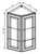 Pro Select Cunningham White Kitchen Cabinet - WEC1230-CW