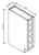 Pro Select Cunningham White Kitchen Cabinet - BWR06-CW