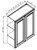 Pro Select Jansen Frost Kitchen Cabinet - W3042-JF