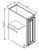 Pro Select Jansen Frost Kitchen Cabinet - B09FHD-JF