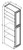 Pro Select Jansen Frost Kitchen Cabinet - WP1896-JF