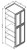 Pro Select Jansen Frost Kitchen Cabinet - WP2484-JF