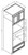 Pro Select Jansen Frost Kitchen Cabinet - OC3396-27-JF