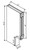 Pro Select Jansen Frost Kitchen Cabinet - WDB3X43.5-JF