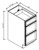 Pro Select Hudson White Kitchen Cabinet - DB12-3-HWT