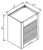 Pro Select Hudson White Kitchen Cabinet - AG1818-HWT