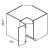 Eurocraft Cabinetry Trends Venice Textured Series Metallica Kitchen Cabinet - BER36-VMA