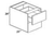 Eurocraft Cabinetry Trends Venice Textured Series Yellow Oak Bath Cabinet - VHDB18-VTY